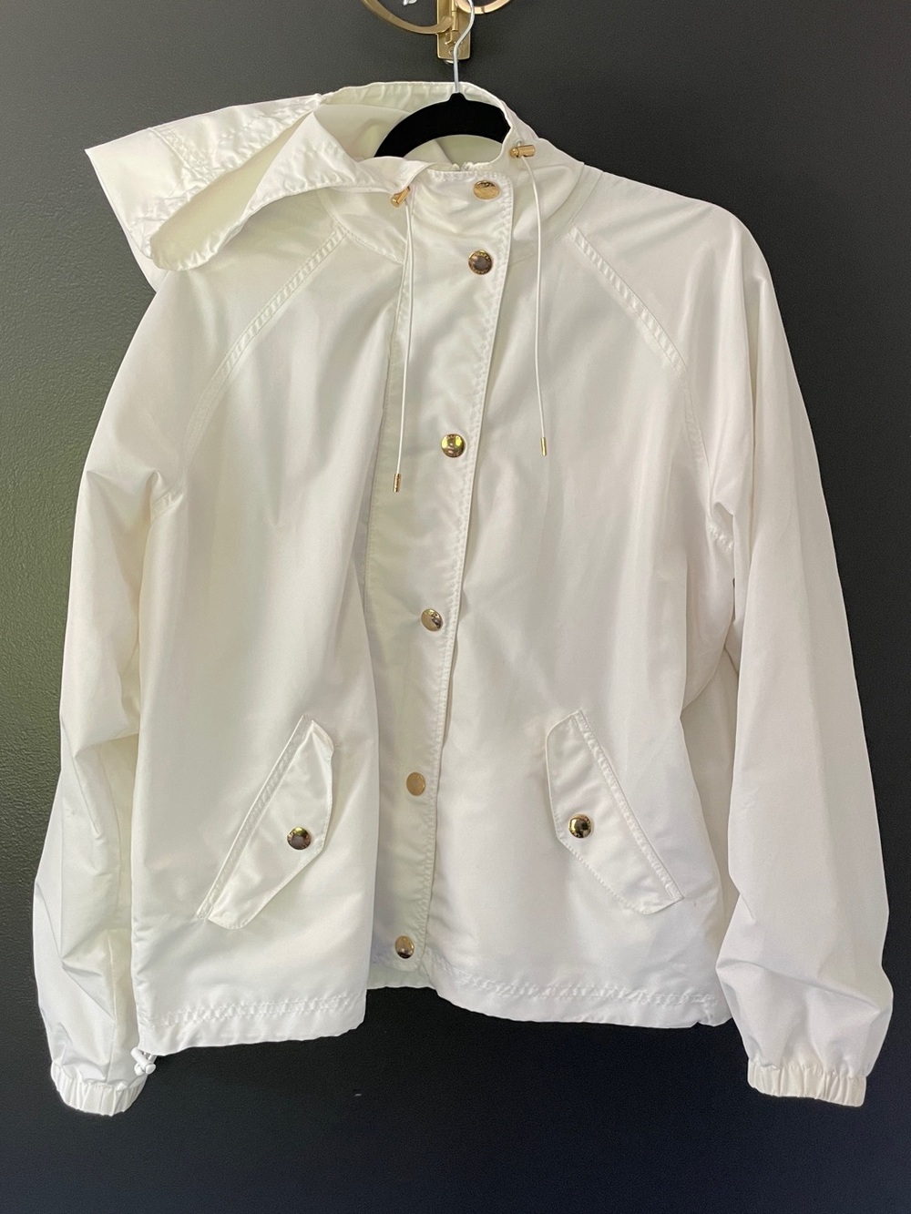 White Women's Lightweight Hooded Jacket Chaps by Ralph Lauren